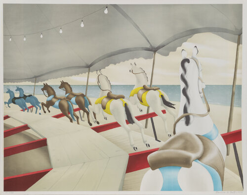 Carousel by the Sea von Clarence Holbrook Carter, Druck kaufen auf Singulart