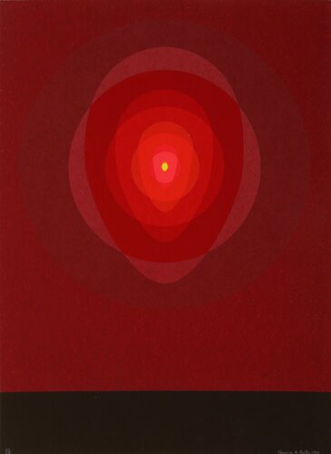 Untitled - Red Mandala von Clarence Holbrook Carter, Druck kaufen auf Singulart