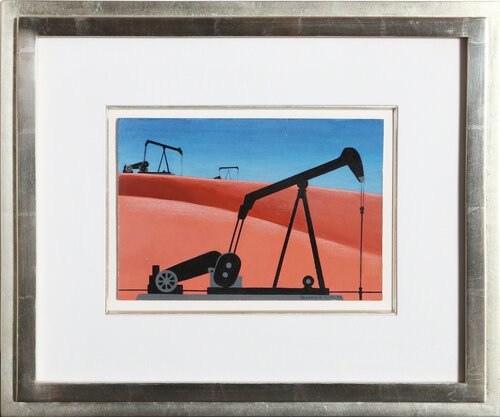 Oil Well by Clarence Holbrook Carter, 종이 for Sale on Singulart