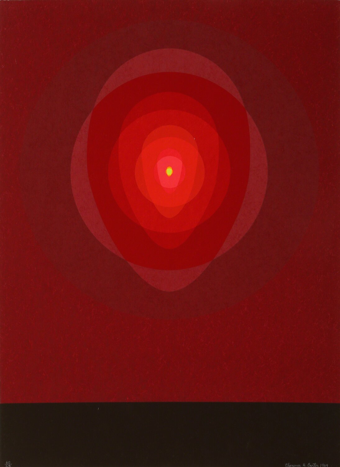 Untitled - Red Mandala Clarence Holbrook Carter