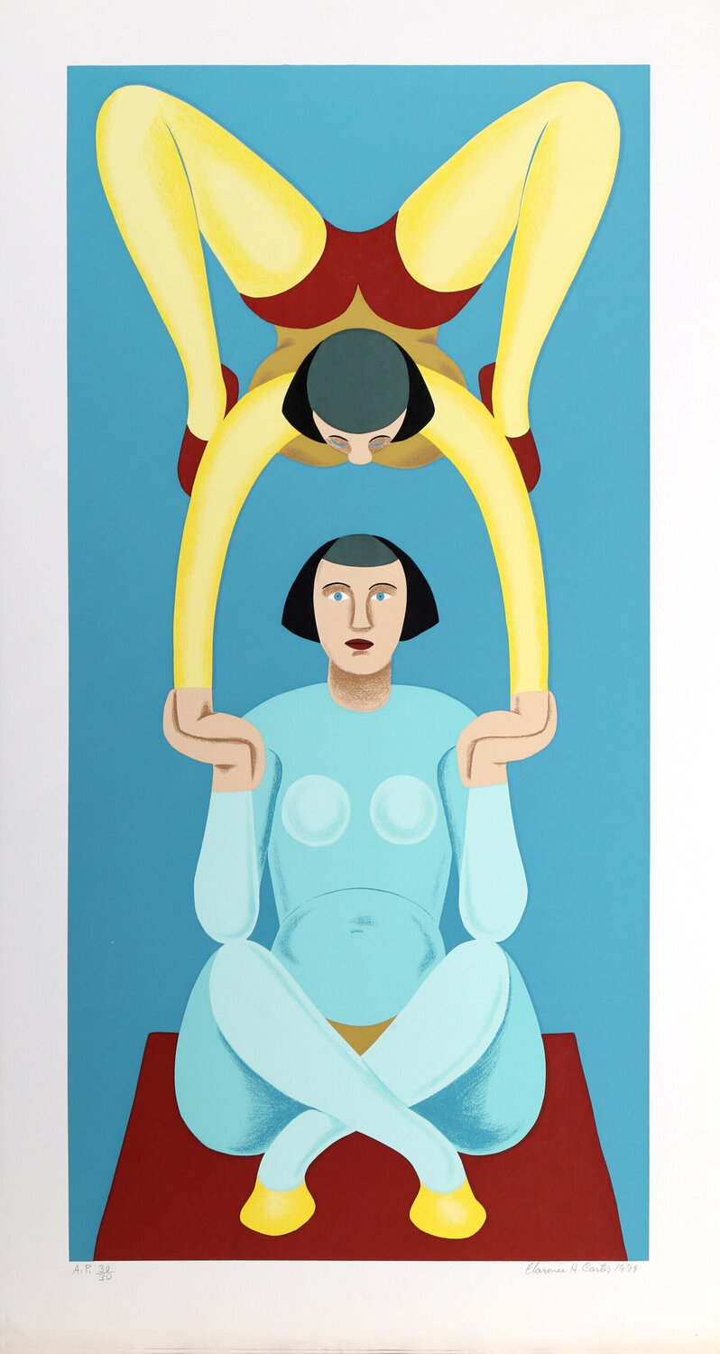 Acrobats Clarence Holbrook Carter Print for sale