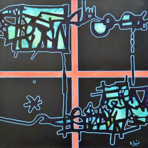 pas de titre de Michel Liénard, Pintura a la venta en Singulart