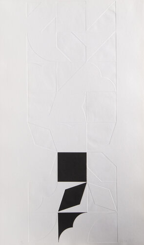 Black and White Composition van Gottfried Honegger, Afdruk te koop op Singulart
