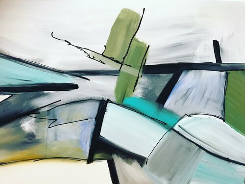 Flevolandschap van Tiny De Bruin, Schilderij te koop op Singulart