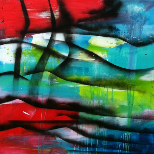 Dreamriver van Tiny De Bruin, Schilderij te koop op Singulart