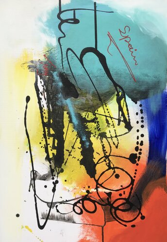 Abstract spain von Tiny De Bruin, Malerei kaufen auf Singulart