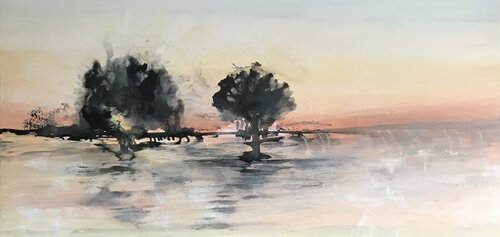 landscape Amstelveen von Tiny De Bruin, Malerei kaufen auf Singulart