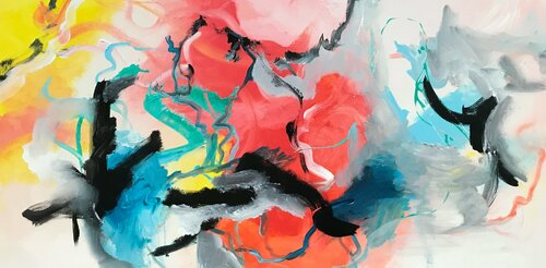 Softly whispering I love you von Tiny De Bruin, Malerei kaufen auf Singulart