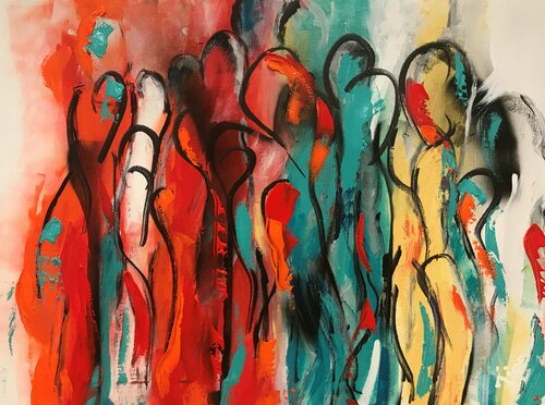 Gemini loves pisces von Tiny De Bruin, Malerei kaufen auf Singulart