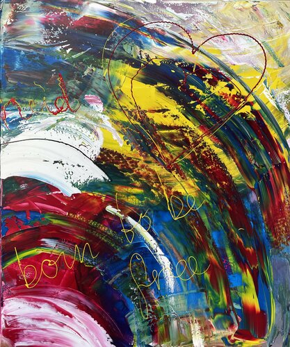 Born to be free van Tiny De Bruin, Schilderij te koop op Singulart