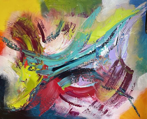 Northern lights van Tiny De Bruin, Schilderij te koop op Singulart