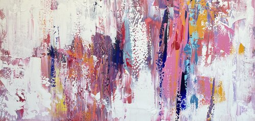 Pink, the color of unconditional love van Tiny De Bruin, Schilderij te koop op Singulart