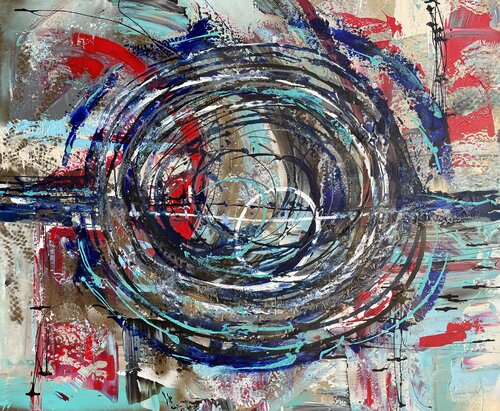 Blue in the night sky von Tiny De Bruin, Malerei kaufen auf Singulart