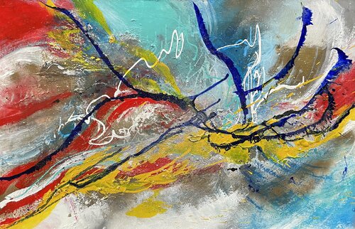 Talk to strangers van Tiny De Bruin, Schilderij te koop op Singulart