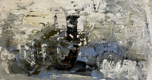 Water flows in a storm von Tiny De Bruin, Malerei kaufen auf Singulart