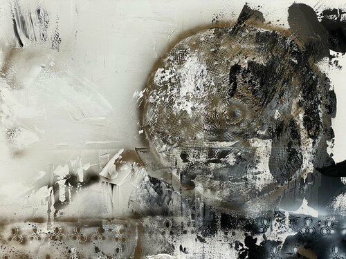 Sun and moon collide di Tiny De Bruin, Pittura in vendita su Singulart