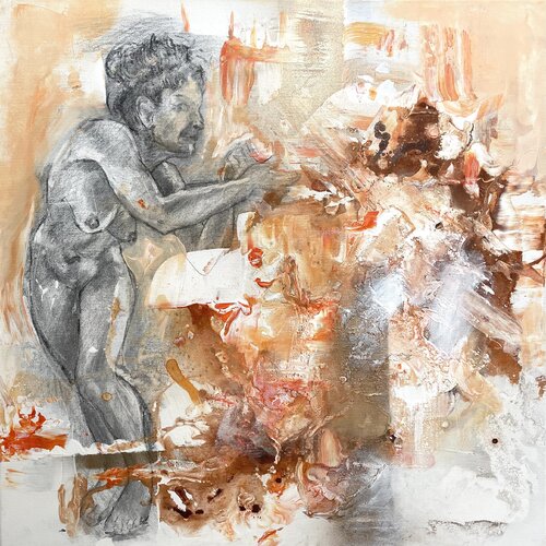 Here name is Sarah di Tiny De Bruin, Pittura in vendita su Singulart