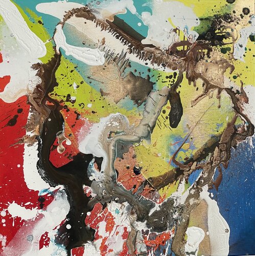 Earth's Euphony van Tiny De Bruin, Schilderij te koop op Singulart
