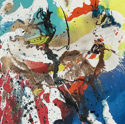 Earth's Euphony 2 van Tiny De Bruin, Schilderij te koop op Singulart