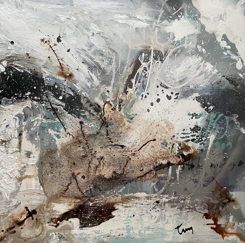 Ocean's Embrace van Tiny De Bruin, Schilderij te koop op Singulart