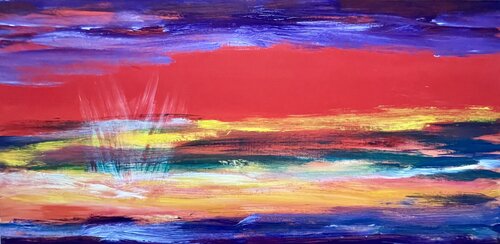 Sunset of Africa von Tiny De Bruin, Malerei kaufen auf Singulart