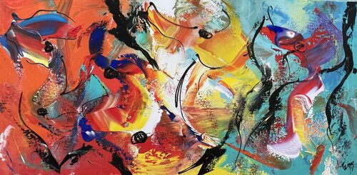 parrots von Tiny De Bruin, Malerei kaufen auf Singulart