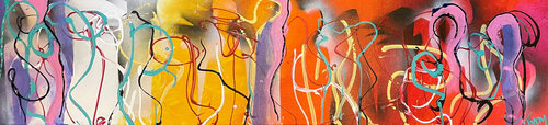 Dreamnosmalldreamsbeforetheyhavenopower2 van Tiny De Bruin, Schilderij te koop op Singulart