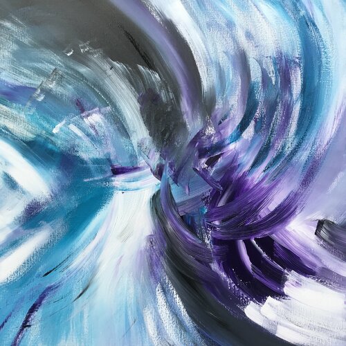 Blueberry love van Tiny De Bruin, Schilderij te koop op Singulart