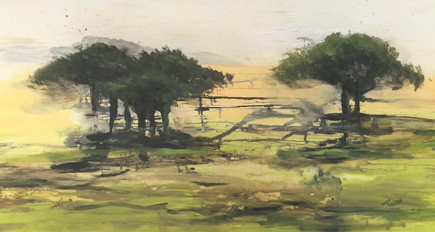 landscape in green acacia Tiny De Bruin