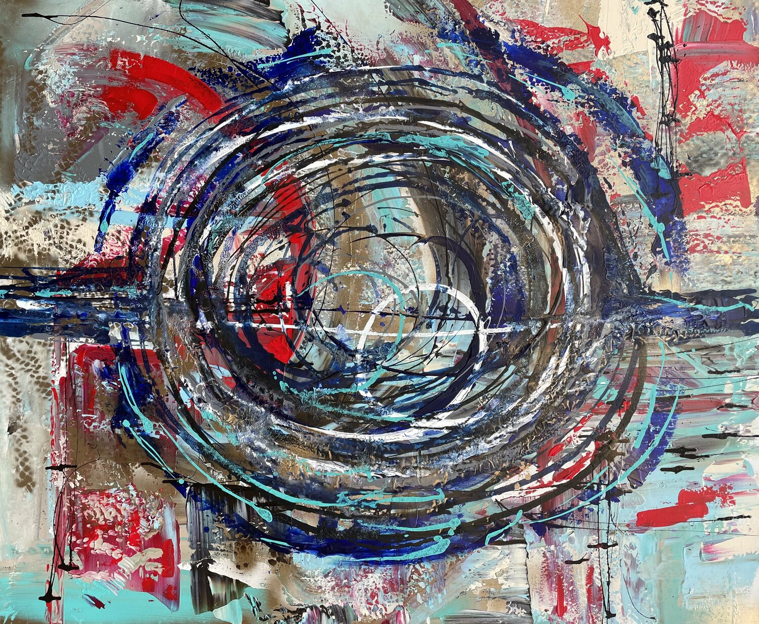 Blue in the night sky Tiny De Bruin