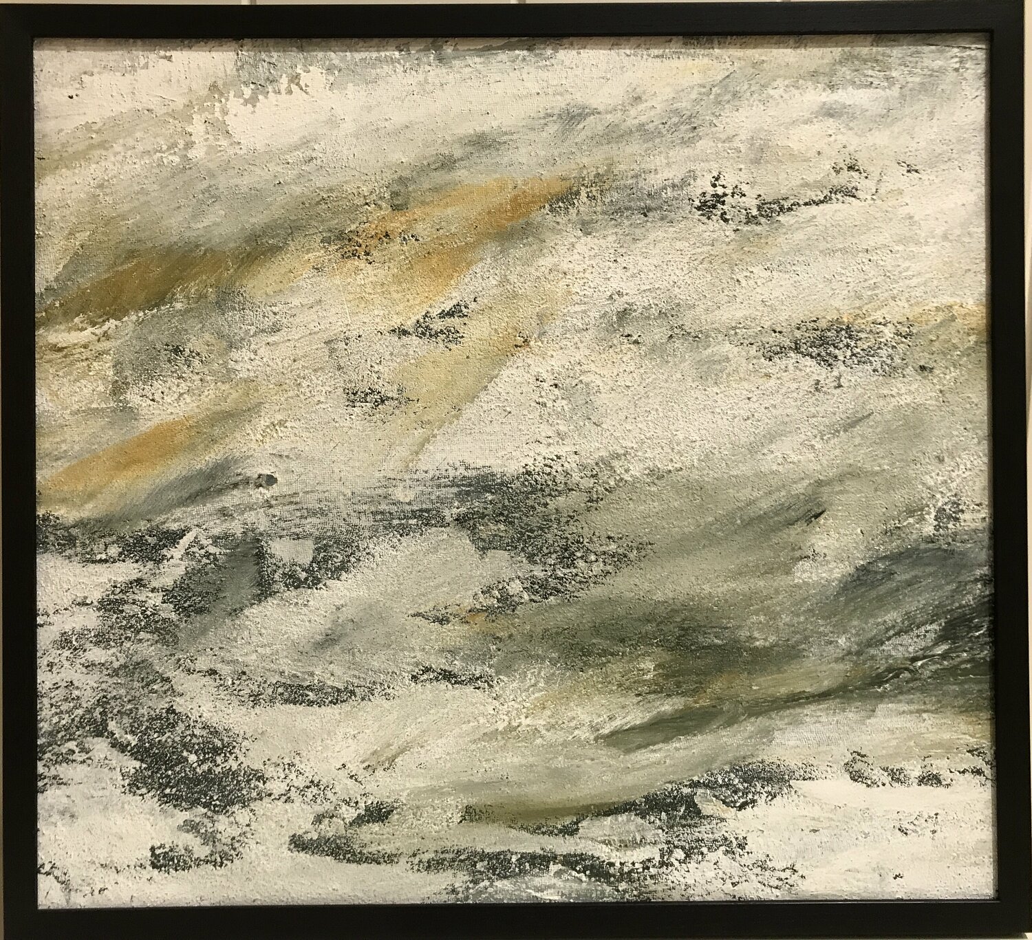 A grey abstract seascape on a dull monday morning Tiny De Bruin
