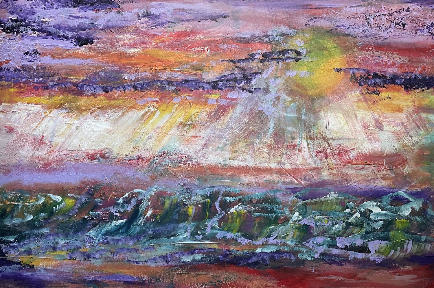 the sea sunset Tiny De Bruin