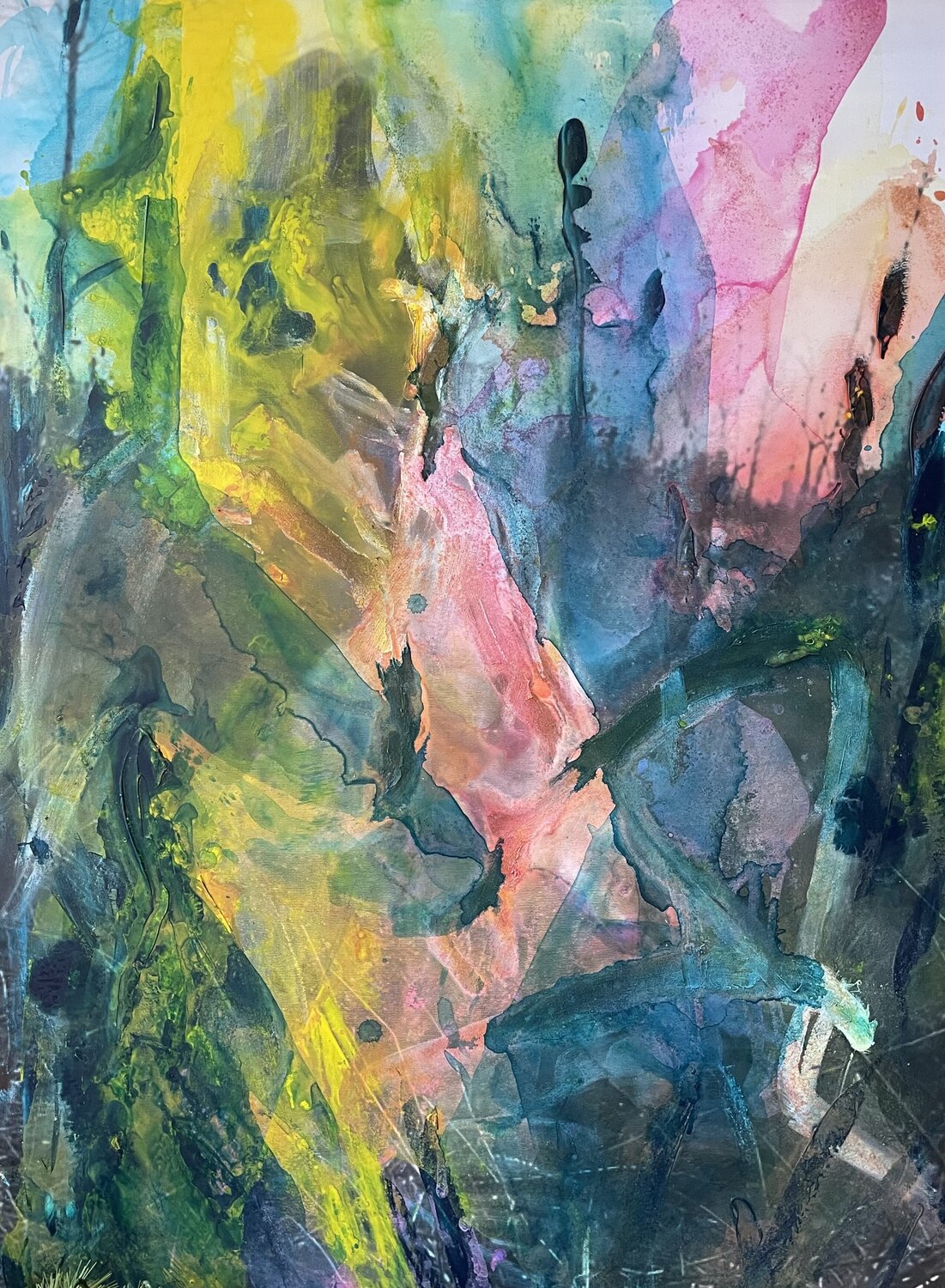 Abstracted woman colorful Tiny De Bruin