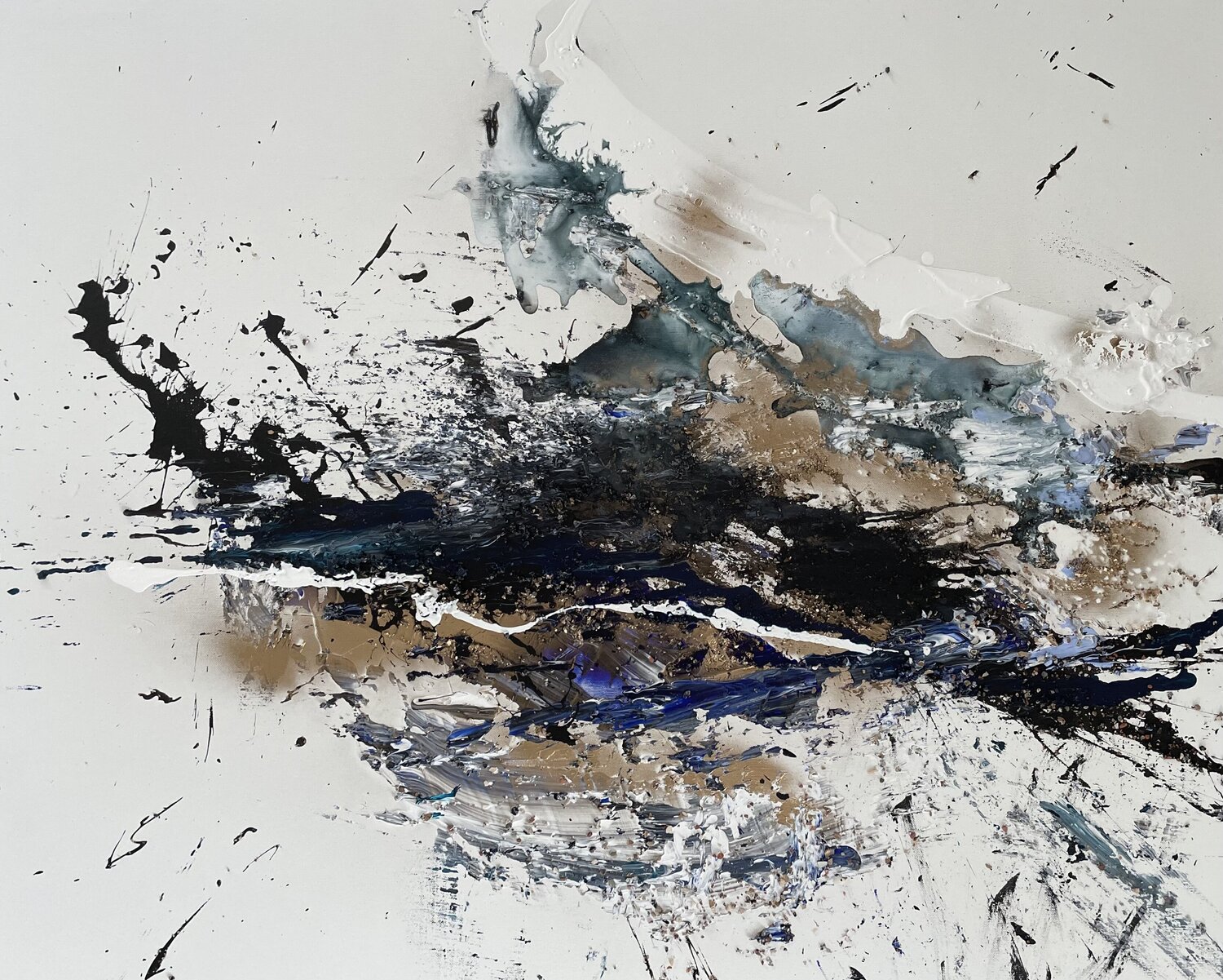 Blue abstract Tiny De Bruin