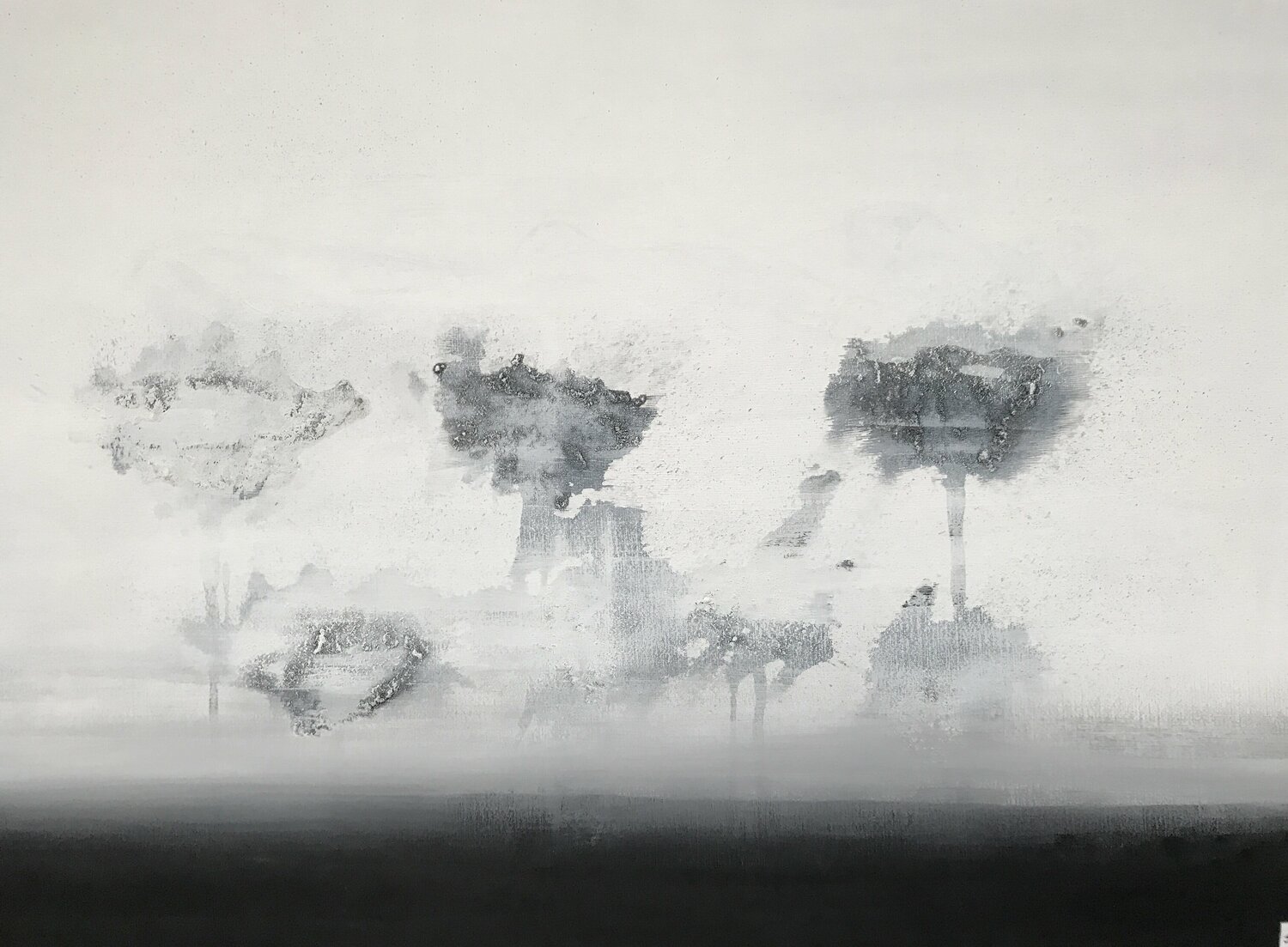 landscape minimalistic black and white Tiny De Bruin