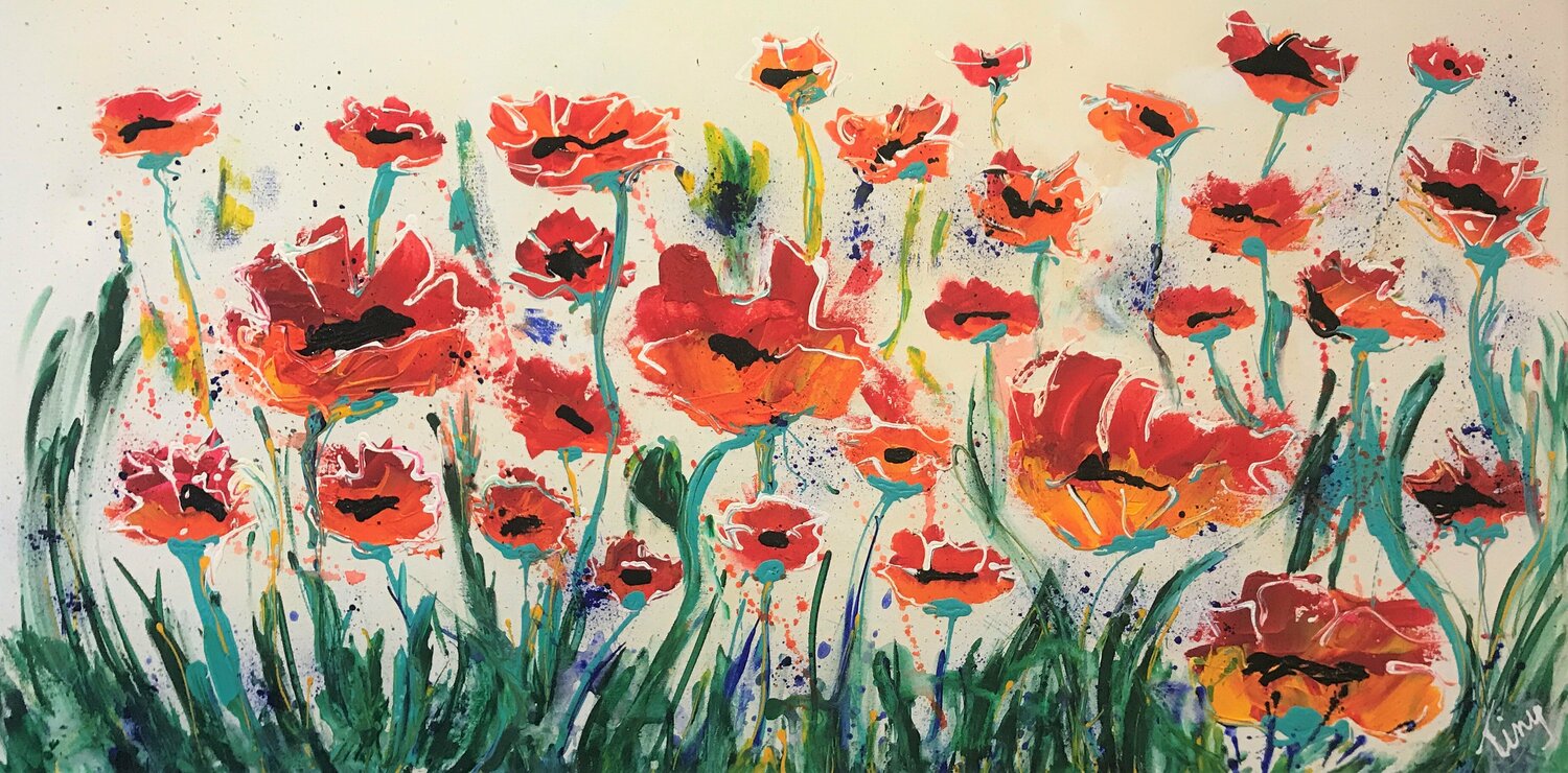 Field of poppies Tiny De Bruin