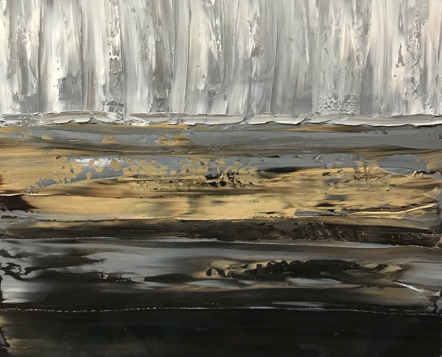 Brown, golden, Grey Landscape Tiny De Bruin