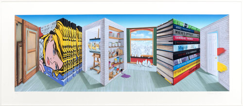 Studio by Patrick Hughes, 인쇄 for Sale on Singulart