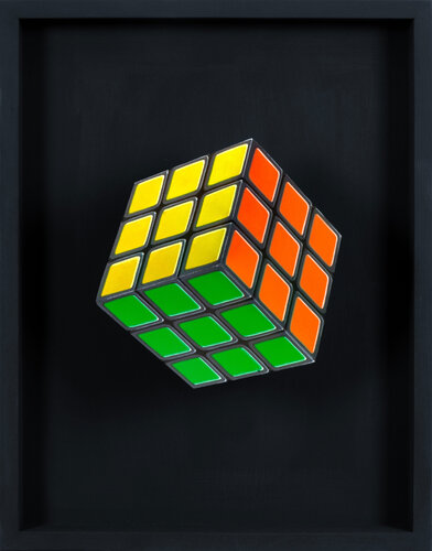Green, Yellow & Orange van Patrick Hughes, Beeldhouwwerk te koop op Singulart