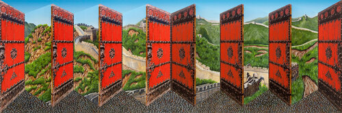 Great Wall van Patrick Hughes, Afdruk te koop op Singulart