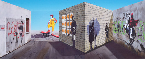 Street van Patrick Hughes, Afdruk te koop op Singulart