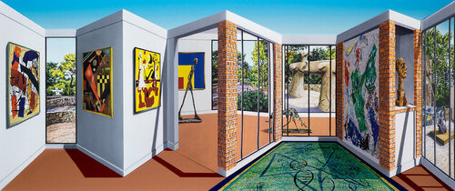 Maeght van Patrick Hughes, Afdruk te koop op Singulart
