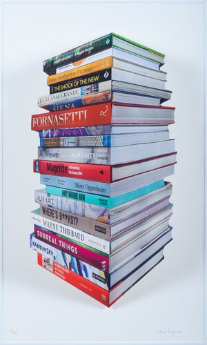 Bookstack van Patrick Hughes, Afdruk te koop op Singulart
