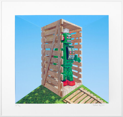 Robotic by Patrick Hughes, Print for Sale on Singulart