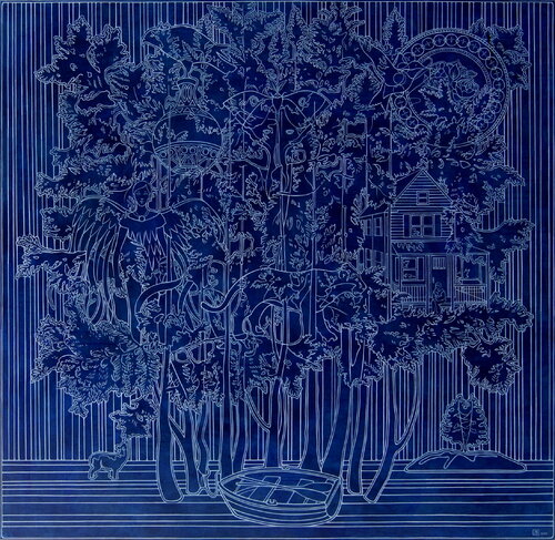 Thuyas occidentalis van Johanne Bilodeau, Schilderij te koop op Singulart