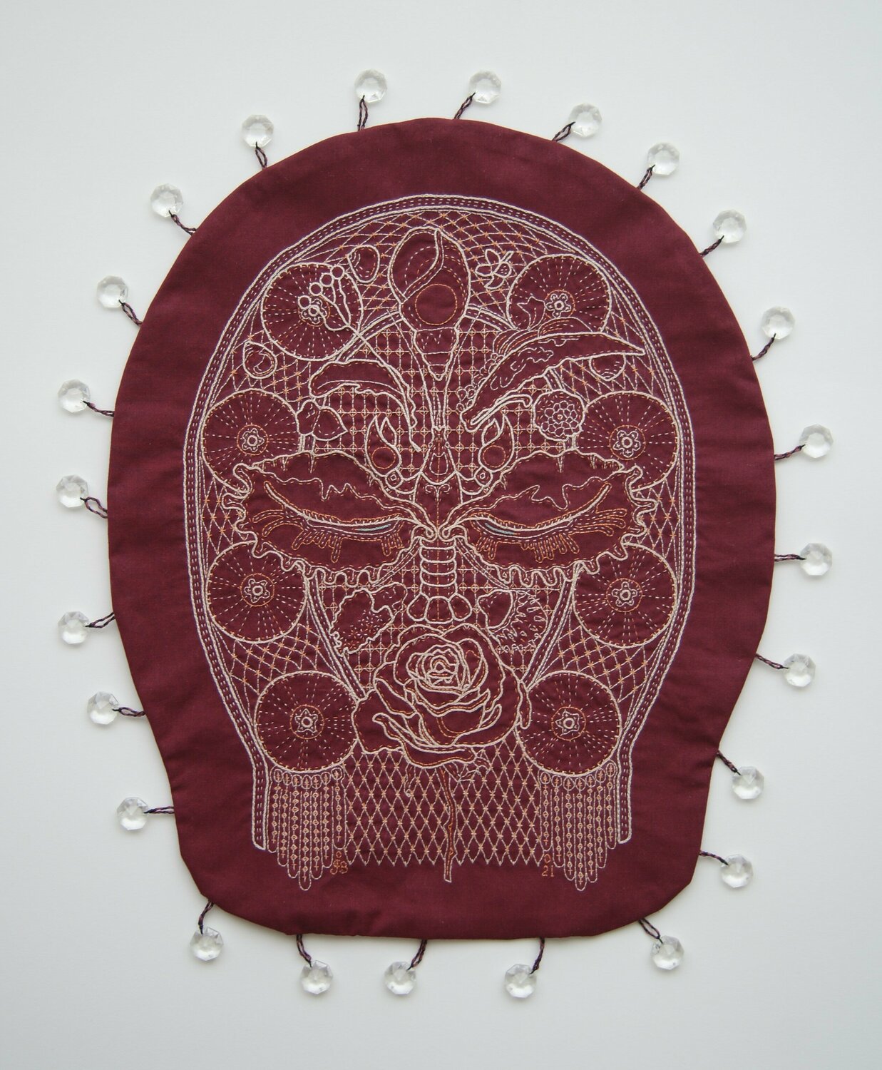 Couvre visage à l'écrevisse Johanne Bilodeau Textil zu verkaufen