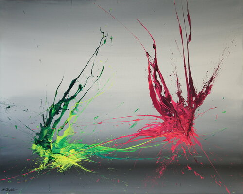 Pas De Deux (Spirits Of Skies 080176) by Ansgar Dressler, Painting for Sale on Singulart