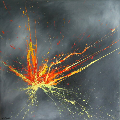 Luminous Bursts XI (Spirits Of Skies 100186) by Ansgar Dressler, Painting for Sale on Singulart
