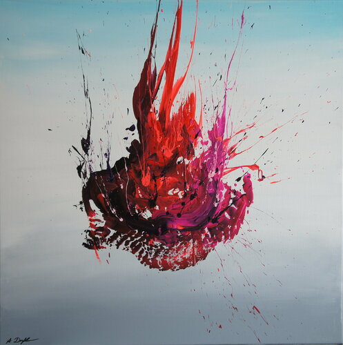 Emotional Release VIII (Spirits Of Skies 064078) - 80 x 80 cm - XL (32 x 32 inches) by Ansgar Dressler, Painting for Sale on Singulart