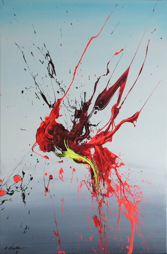 Jester's Tear (Spirits Of Skies 054100) - 60 x 90 cm (24 x 36 inches) by Ansgar Dressler, Painting for Sale on Singulart